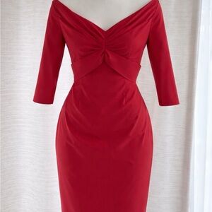 Elegant Pinkish-red Talbot Runhof  Women's Dress